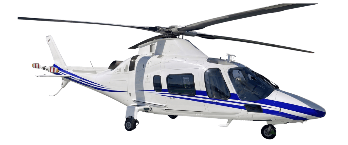 Agusta A109 en vista lateral